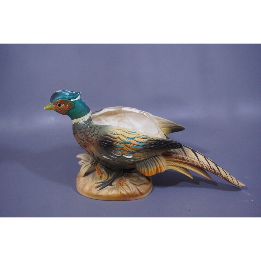 VTG Ceramic Ring-Neck Pheasant Planter C-5425 Napcoware 10" Long x 6" Tall